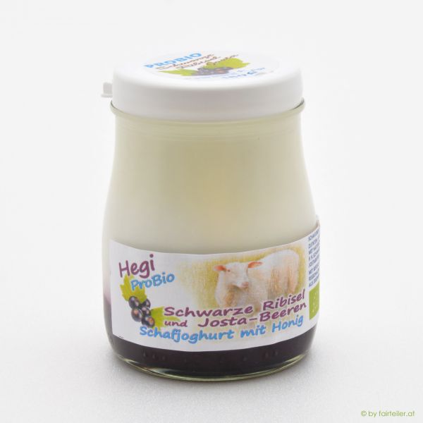 Hegi Schafjoghurt Schwarze Ribisel-Jostabeere, probiotisch