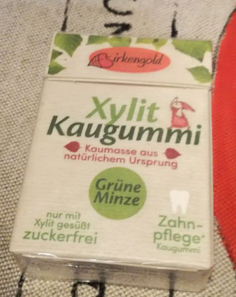 Birkengold Natur-Kaugummi grüne Minze