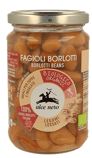 Bohnen Borlotti-Fagioli gekocht Bio