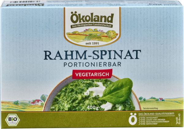 Rahm-Spinat, portionierbar TIEFGEKÜHLT