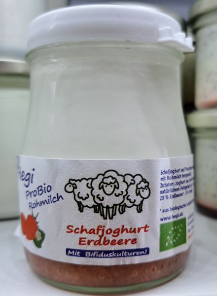 Hegi Schafjoghurt Erdbeere, probiotisch