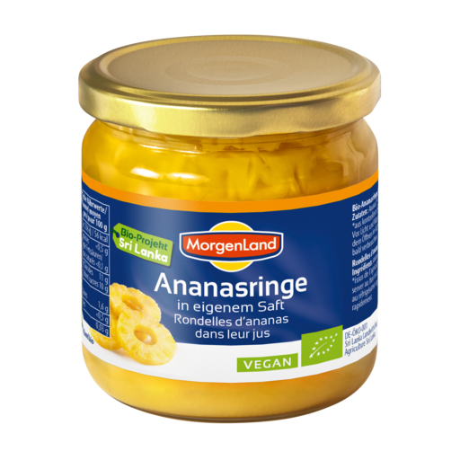 Ananasringe in eigenem Saft