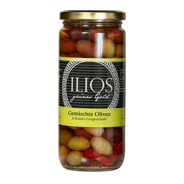 Gem. Oliven in Kräuter-Essigmarinade