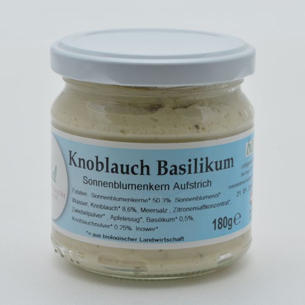 Aufstrich Knoblauch Basilikum