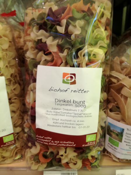 Bandnudeln Dinkel bunt