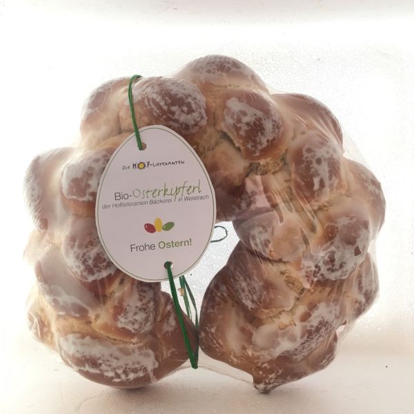 Osterkipferl Bio mit Zuckerglasur