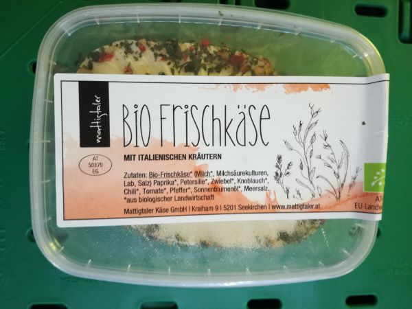 Frischkäse Mozzarella Laibchen mit italienischen Kräutern - bis Mo 10:00 bestellen