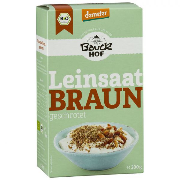 Leinsaat braun geschrotet, Demeter