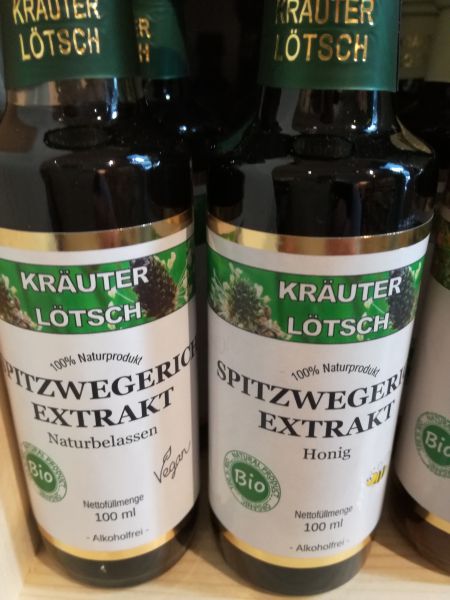 Spitzwegerich Extrakt mit Honig