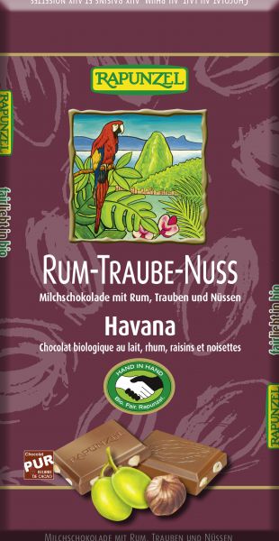 Schokolade Vollmilch Rum-Trauben-Nuss