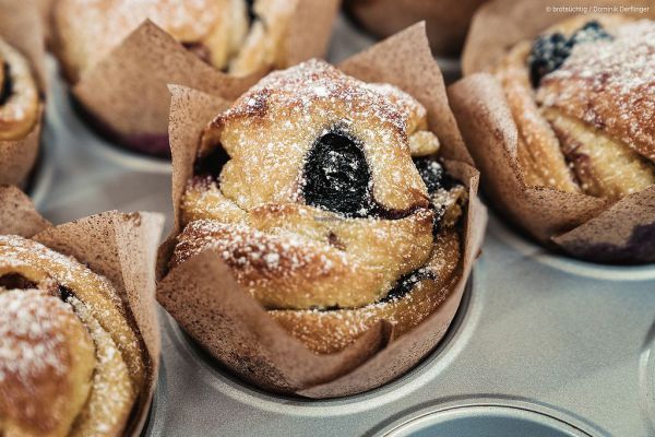Cruffin-Heidelbeer Bio