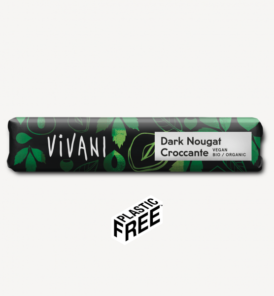 Dark Nougat Croccantel Riegel