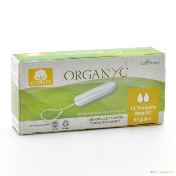 Organyc Tampons normal (gelb)