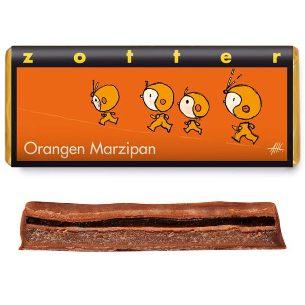 Orangen-Marzipan Schokolade Bio