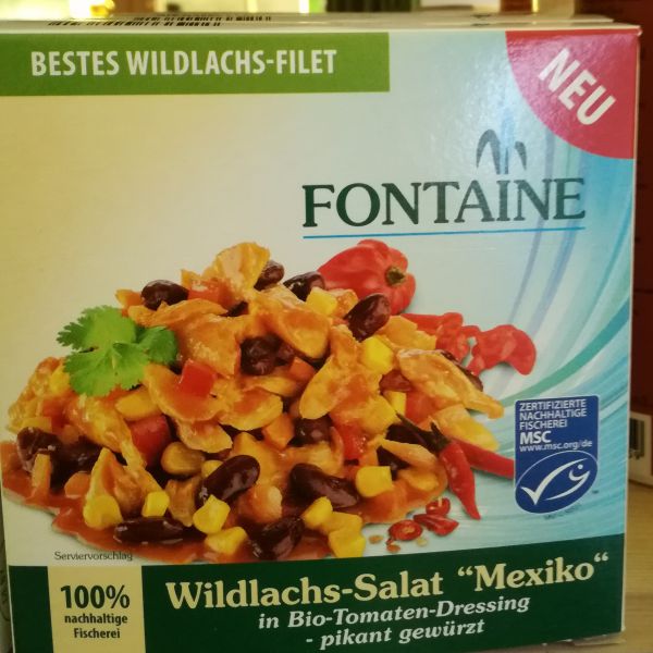 Wildlachs-Salat "Mexiko"