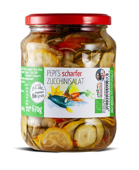 Zucchinisalat scharf