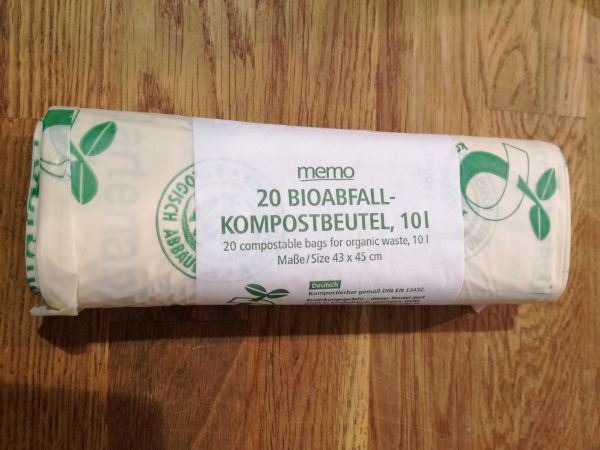 Bioabfall-Kompostbeutel aus Recyclingpapier 10 l, 20 Stk