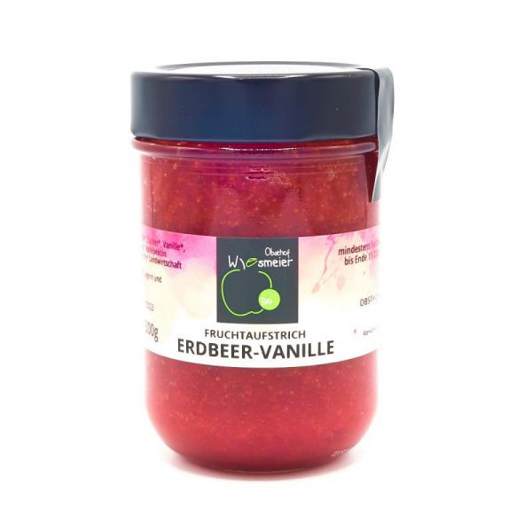 Fruchtaufstrich Erdbeere-Vanille Bio
