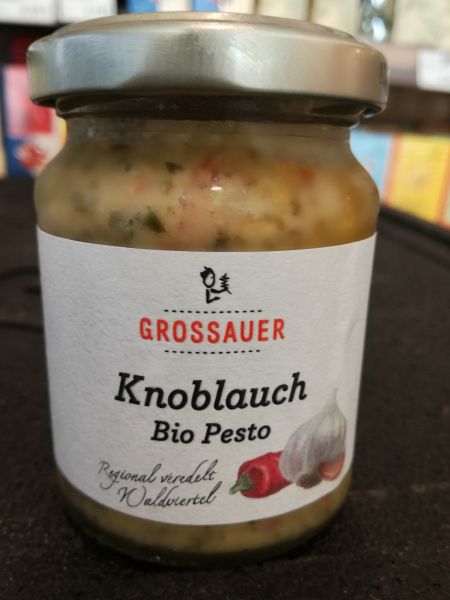 Pesto Knoblauch, Bio