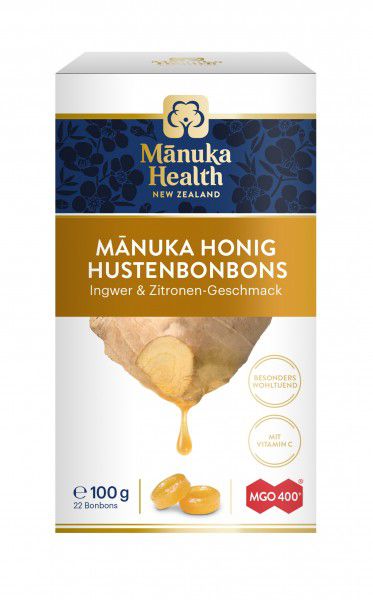 Manuka Honig-Hustenbonbons mit Ingwer & Zitrone