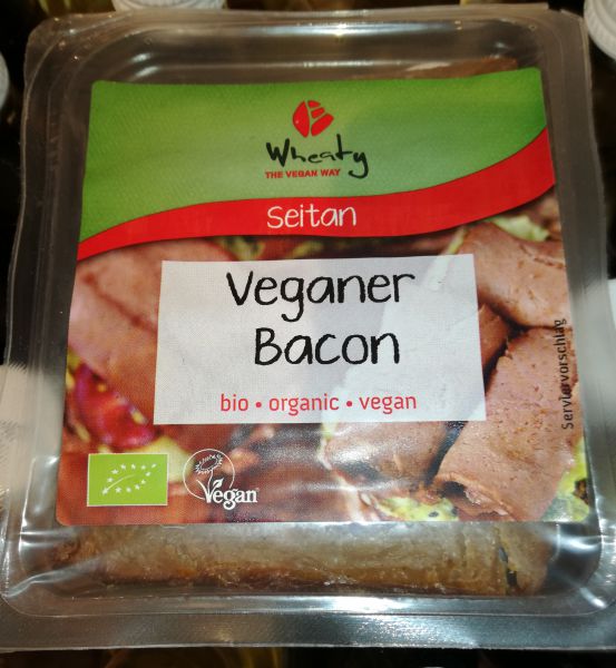 Veganer Bacon geräuchert