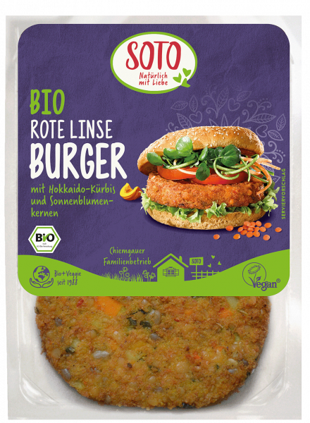 Rote Linse Burger Bio