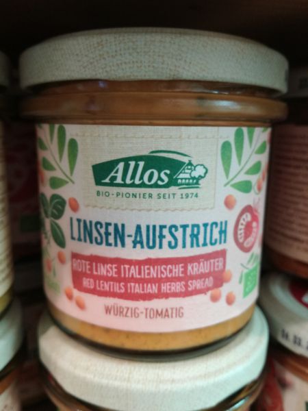 Linsen-Aufstrich,, Rote Linsen italienische Kräuter