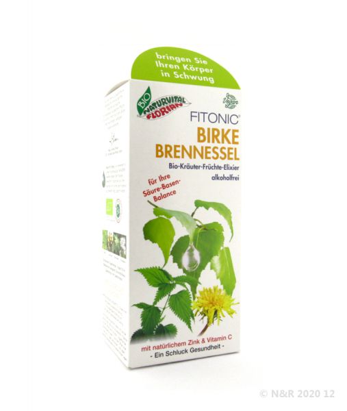 Fitonic BIRKE BRENNESSEL Kräuter-Früchte-Elixier bio