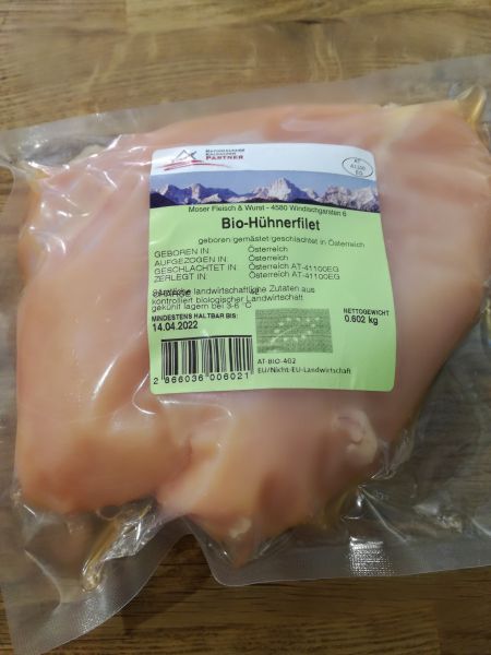 Hühnerfilet Bio - 2 Wochen Lieferzeit