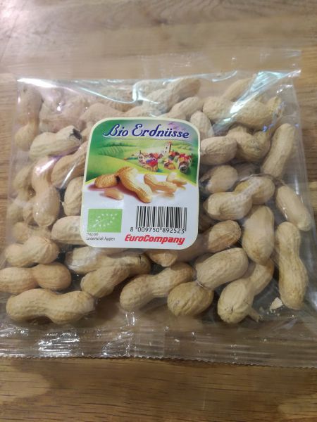 Erdnüsse in der Schale Bio