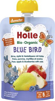 Blue Bird Demeter - Birne, Apfel &t Heidelbeere mit Hafer, ab dem 6. Monat