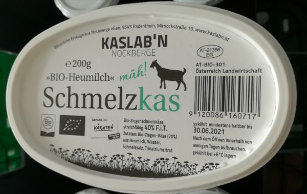 Ziegenschmelzkäse aus Bio-Heumilch