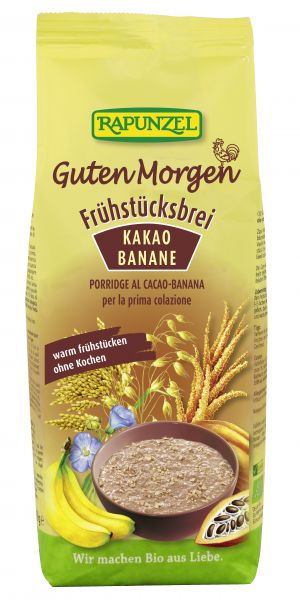 Frühstücksbrei Guten Morgen Kakao Banane Bio