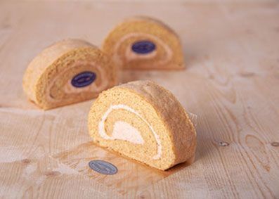 Dinkel Erdbeerroulade Vollkorn