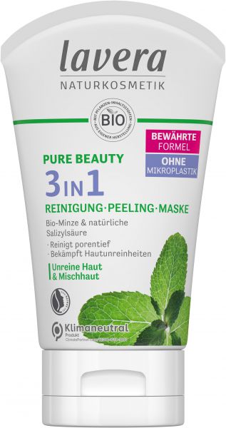 PURE BEAUTY 3in1 Reinigung Peeling Maske