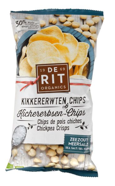 Kichererbsen-Chips mit Meersalz