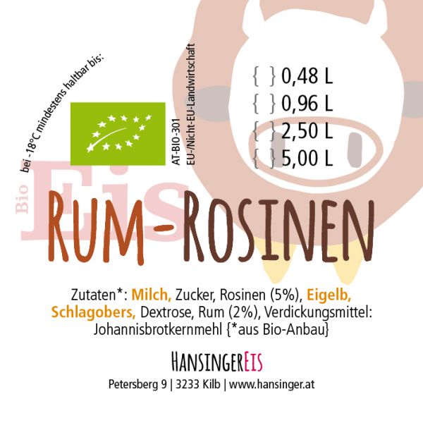 Rum-Rosinen-Eis