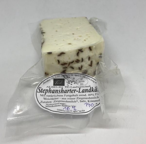 Stephansharter Landkäse (Kümmel) (32,00 €/kg)