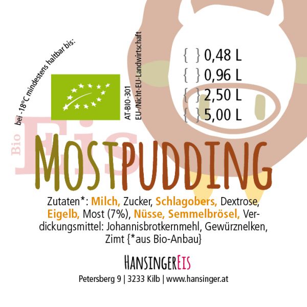 Mostpudding-Eis