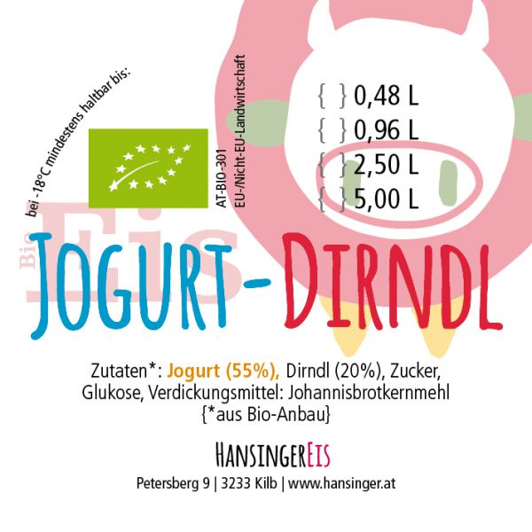 Joghurt-Dirndl-Eis