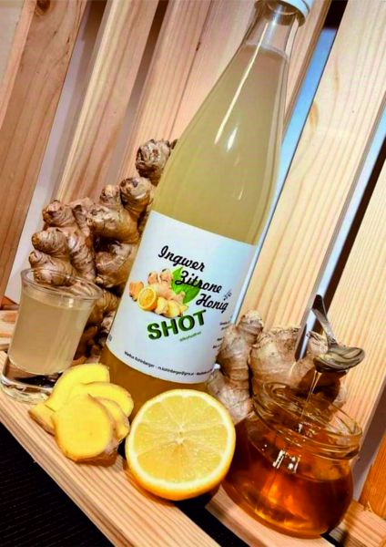 Ingwer-Zitrone-Honig Shot