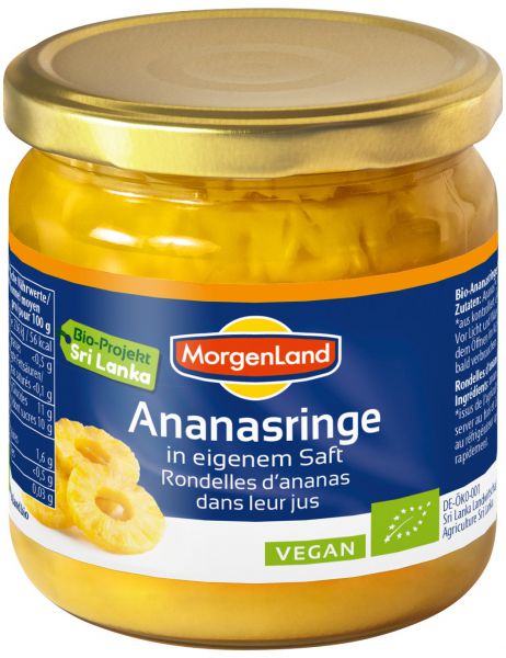 Ananasringe im eigenen Saft