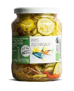 Zucchinisalat scharf