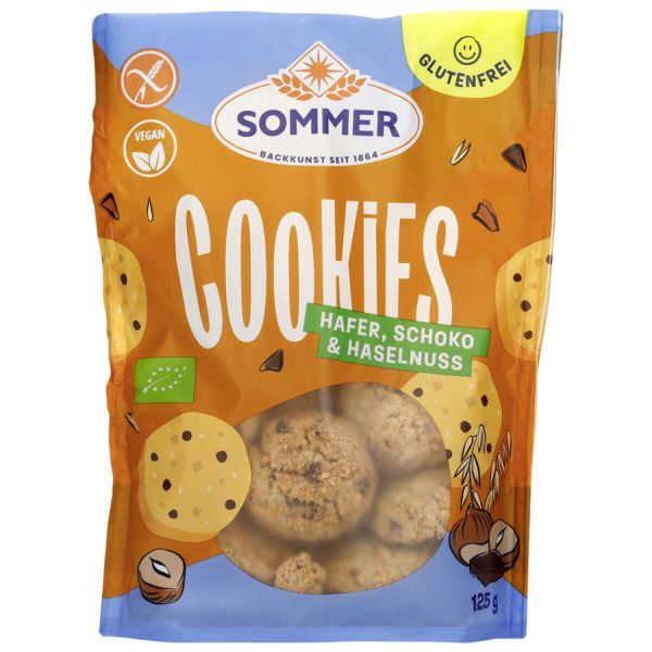Cookies glutenfrei Hafer Schoko Haselnuss