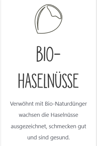 Haselnüsse geröstet OFFEN aus Strengberg