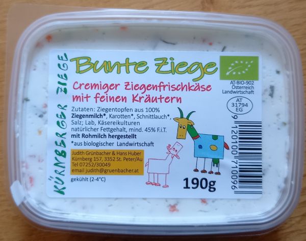 Ziegentopfen - Bunte Kräuterziege