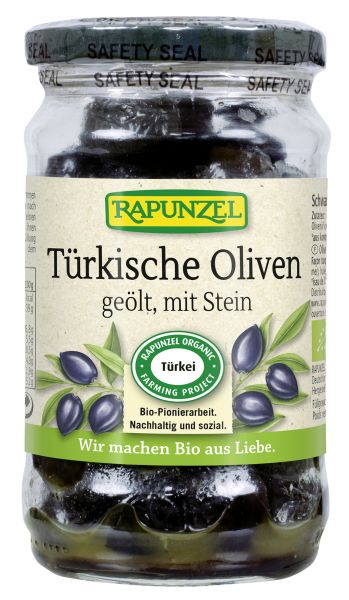 Oliven schwarz geölt - türkische Art
