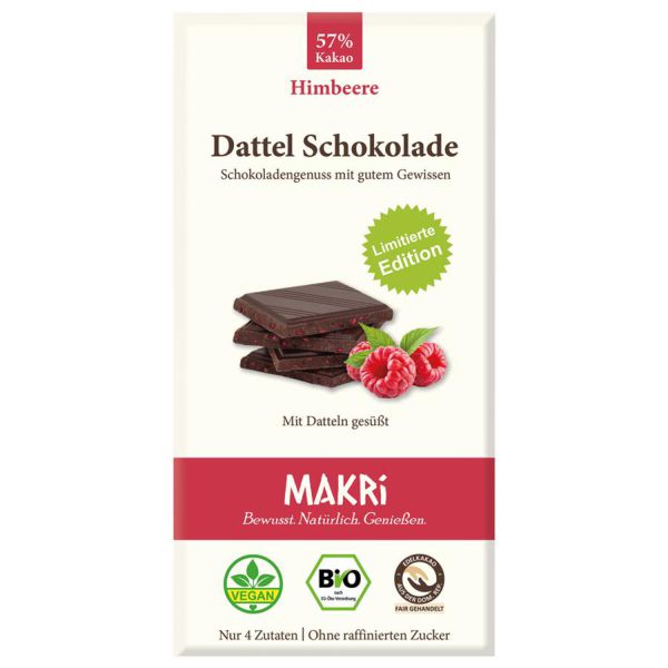 Dattel Schokolade Himbeere 57% Kakao