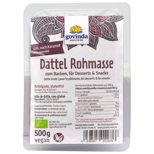 Dattel Rohmasse (Paste)
