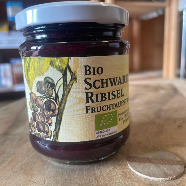 Fruchtaufstrich Ribisel schwarz (honiggesüßt)